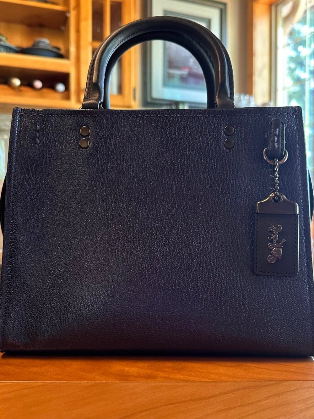 Coach Rogue 25 blue metallic